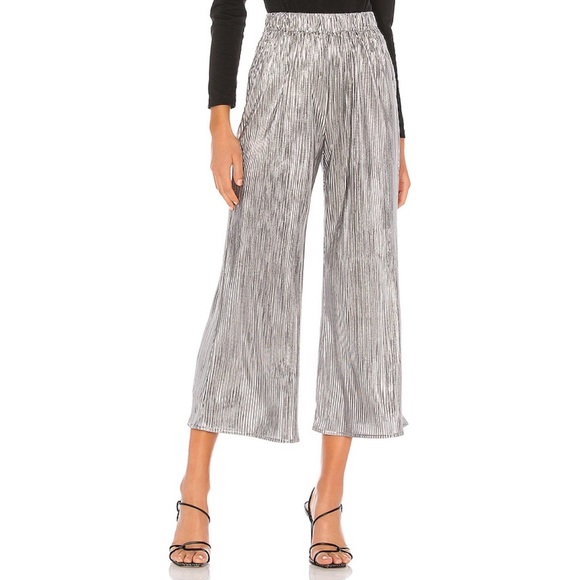 Lovers + Friends Pants - Lovers + Friends | Hank Pants in Dark Silver XS Cropped